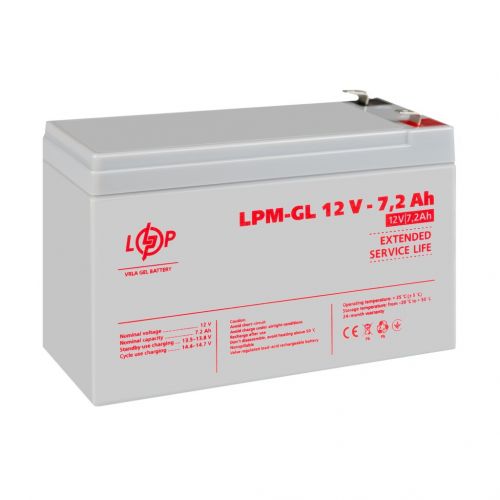 Аккумуляторная батарея LogicPower  LPM-GL  12 - 7,2 AH - фото 4