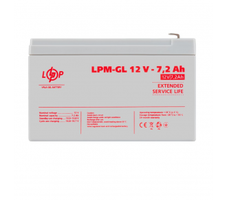 Аккумуляторная батарея LogicPower  LPM-GL  12 - 7,2 AH