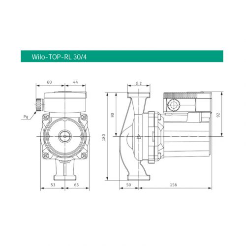 Насос циркуляционный Wilo TOP-RL 30/4 - фото 2