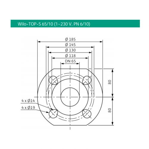 Насос циркуляционный Wilo TOP-S 65/10 EM PN10 - фото 3