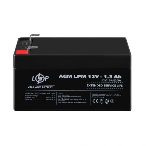 Аккумуляторная батарея LogicPower LPM 12V 1.3Ah - фото 1