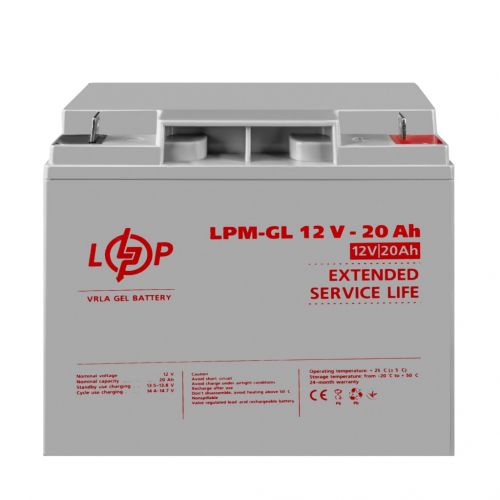 Аккумуляторная батарея LogicPower LPM-GL 12V 20AH - фото 4