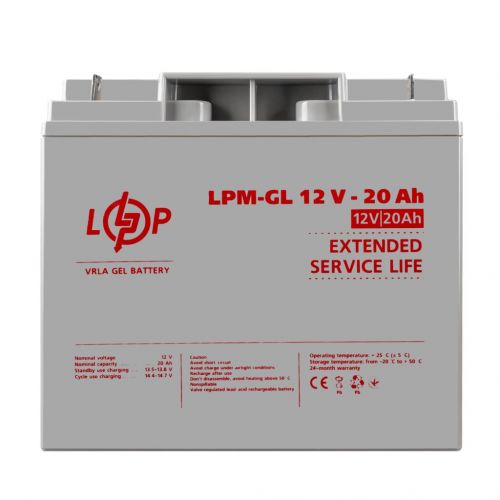 Аккумуляторная батарея LogicPower LPM-GL 12V 20AH - фото 1