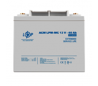 Аккумуляторная батарея LogicPower LPM-MG 12V 40AH