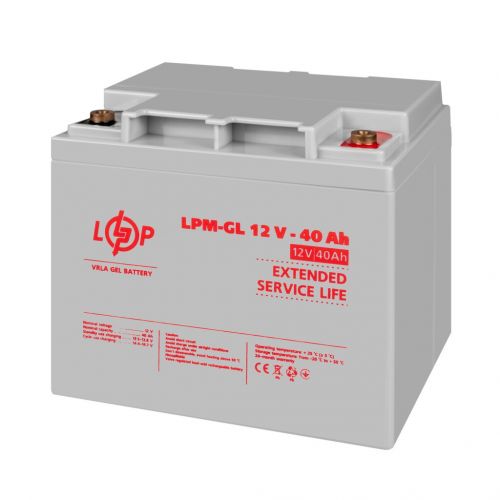 Аккумуляторная батарея LogicPower LPM-GL 12 - 40 AH - фото 2