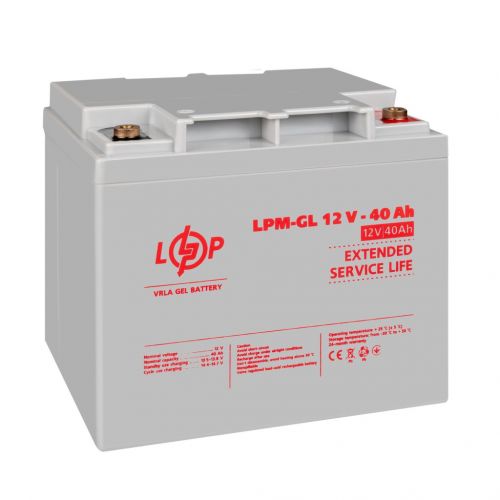 Аккумуляторная батарея LogicPower LPM-GL 12 - 40 AH - фото 3