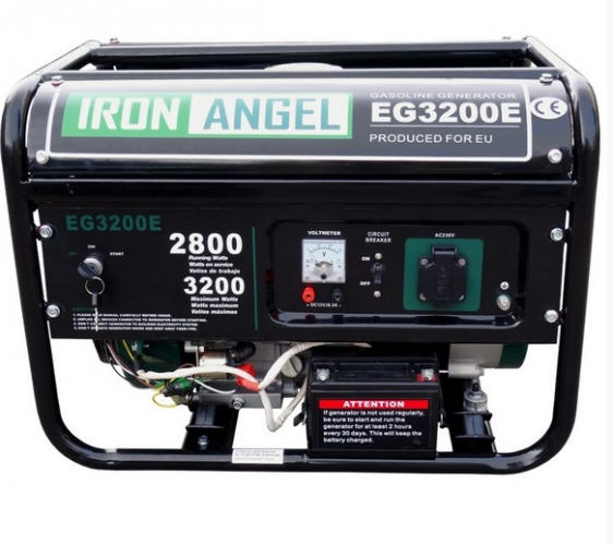 Генератор бензиновый  IRON ANGEL EG 3200 EM - фото 1