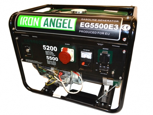 Генератор бензиновый IRON ANGEL EG 5500 E3 - фото 2