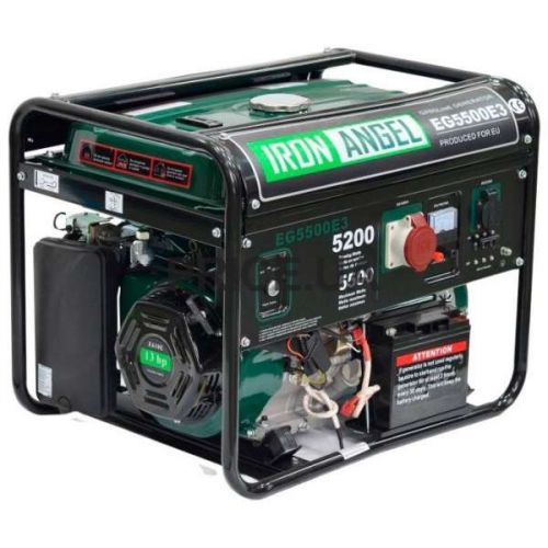 Генератор бензиновый IRON ANGEL EG 5500 E3 - фото 1