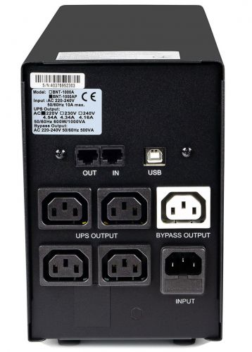 ИБП Powercom BNT-1000AP USB (00210101) - фото 4