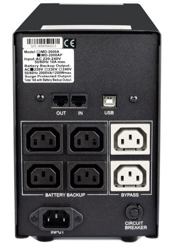 ИБП Powercom IMD-2000AP (00210139) - фото 5