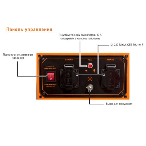 Генератор бензиновий Generac GP2600 - фото 3