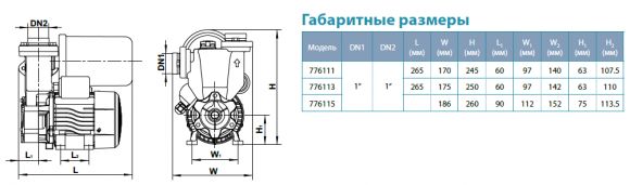 Насосная станция Aquatica LKSm130 (776111) - фото 4