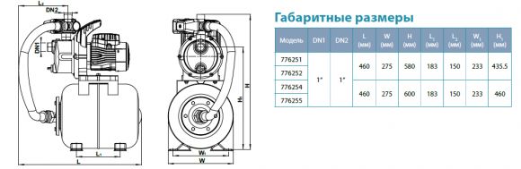 Насосная станция Aquatica LKJ-600SA5 (776251) - фото 4