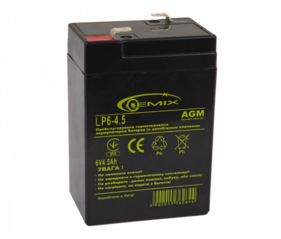 Аккумуляторная батарея Gemix LP6-4.5 (00340003) - фото 1