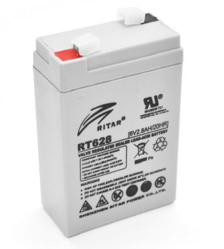 Аккумуляторная батарея RITAR RT628, 6V 2.8Ah (2966) - фото 1