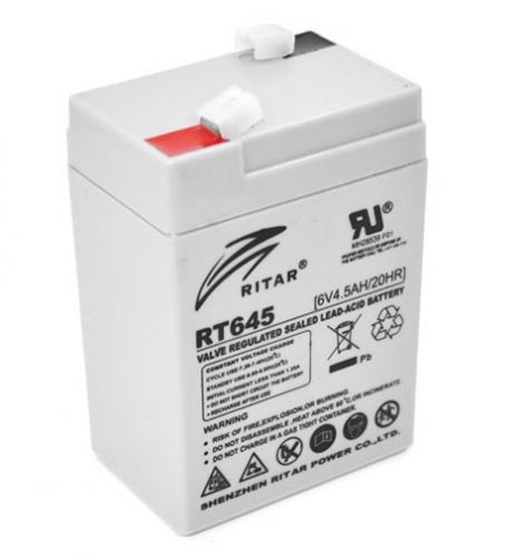 Аккумуляторная батарея RITAR RT645, 6V 4.5Ah (2968) - фото 1