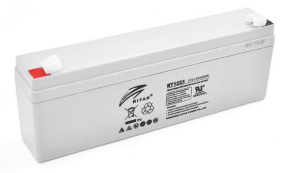 Аккумуляторная батарея RITAR RT1223, 12V 2.3Ah (2970) - фото 1