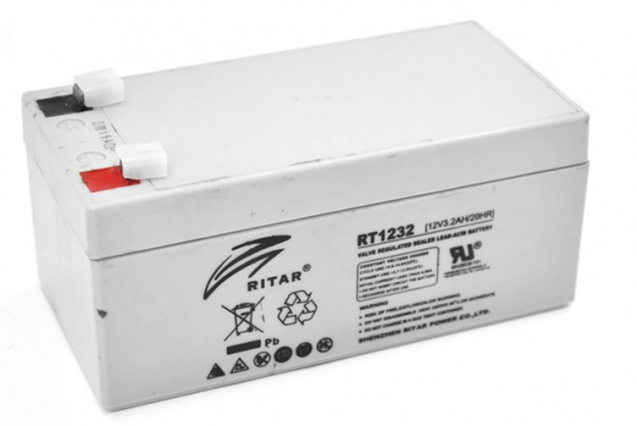 Акумуляторна батарея RITAR RT1232, 12V 3.2Ah (3223) - фото 1