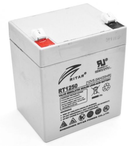 Аккумуляторная батарея RITAR RT1250, 12V 5.0Ah (2973) - фото 1