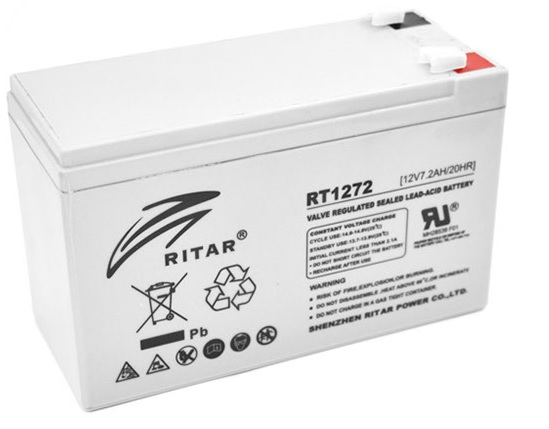 Аккумуляторная батарея RITAR RT1272, 12V 7.2Ah (2975) - фото 1