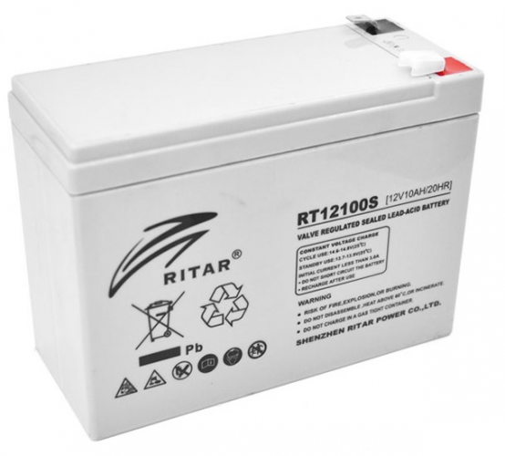 Аккумуляторная батарея RITAR RT12100S, 12V 10.0Ah (2978) - фото 1