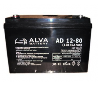 Аккумуляторная батарея ALVA AD12-80
