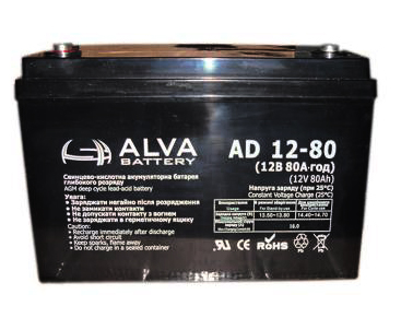 Аккумуляторная батарея ALVA AD12-80 - фото 1