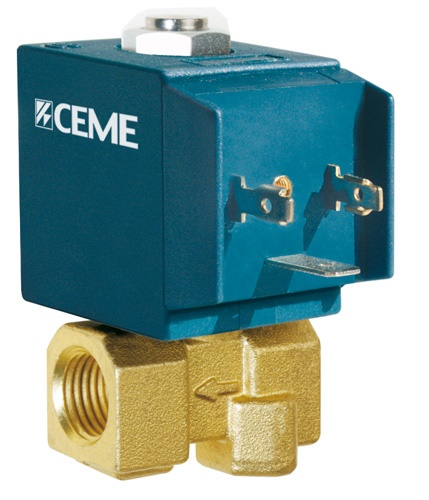 Электромагнитный клапан Ceme 6610 1/4` 3mm NBR 230V 50Hz НЗ - фото 1
