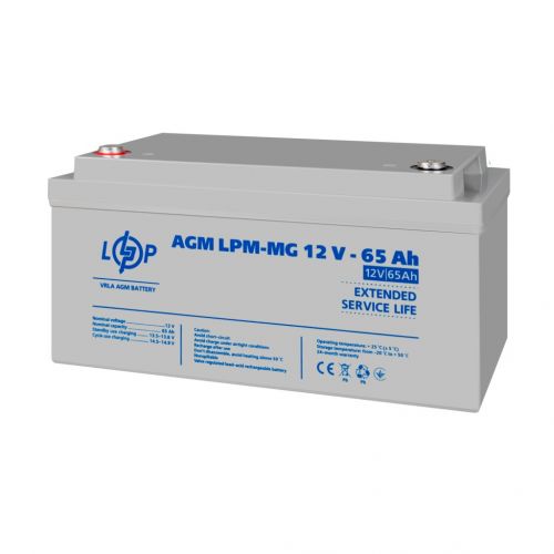 Акумуляторна батарея LogicPower LPMG 12V 65AH - фото 2