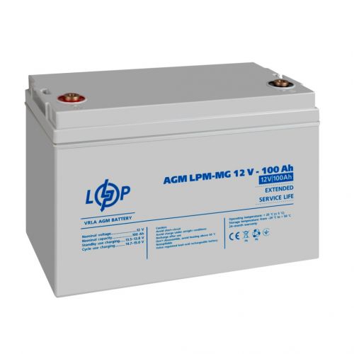 Аккумуляторная батарея  LogicPower LPM-MG 12V 100AH - фото 5