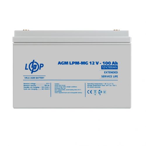 Аккумуляторная батарея  LogicPower LPM-MG 12V 100AH - фото 1