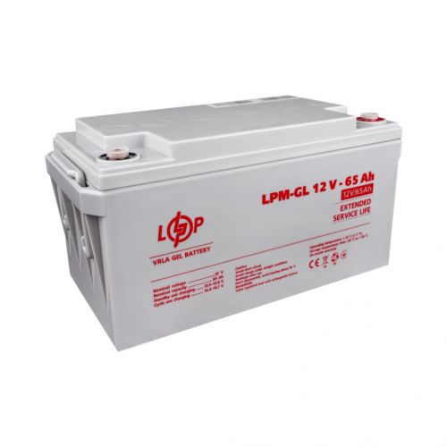 Аккумуляторная батарея  LogicPower LPM-GL 12V 65AH - фото 3