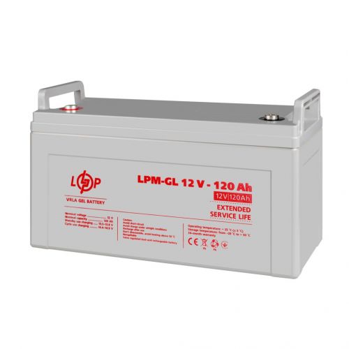 Аккумуляторная батарея  LogicPower LPM-GL 12V 120AH - фото 3