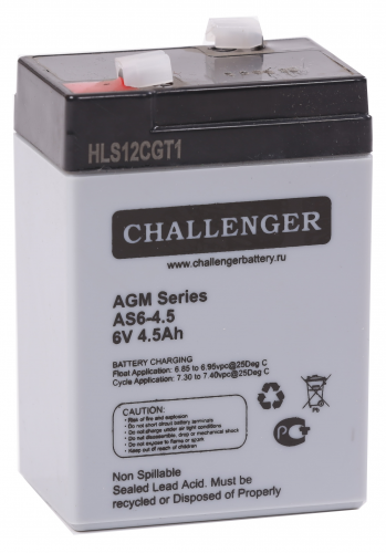 Аккумуляторная батарея Challenger AS6-4.5 - фото 1