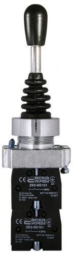 Кнопка манипулятор АсКо XB2-D2PA14 с фиксацией 2р+2з (A0140010050) - фото 1