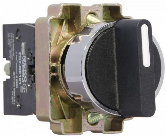 Кнопка поворотная АсКо XB2-BD33(Стандартная ручка) (A0140010005) - фото 4