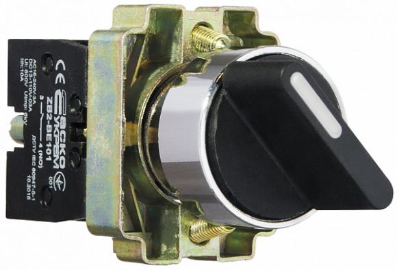 Кнопка поворотная АсКо XB2-BD41(Стандартная ручка) (A0140010076) - фото 4