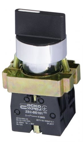 Кнопка поворотная АсКо XB2-BD53(Стандартная ручка) (A0140010045) - фото 1