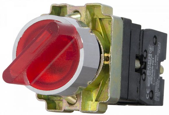 Кнопка поворотная АсКо XB2-BK2465(с подсветкой) (A0140010067) - фото 4