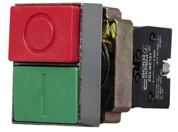 Кнопка двойная &quot;Старт/Стоп&quot; АсКо XB2-BL8425 (A0140010013) - фото 4