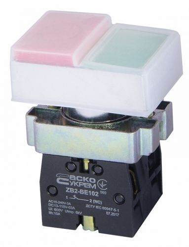 Кнопка подвійна &quot;Старт/Стоп&quot; АсКо XB2-BL9425 (A0140010014) - фото 1
