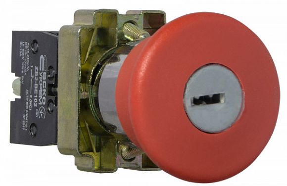 Кнопка безопасности АсКо XB2-BS142 (возврат ключом) (A0140010016) - фото 4