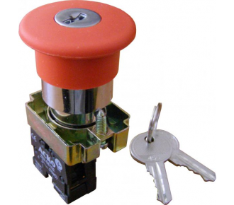 Кнопка безопасности АсКо XB2-BS142 (возврат ключом) (A0140010016)
