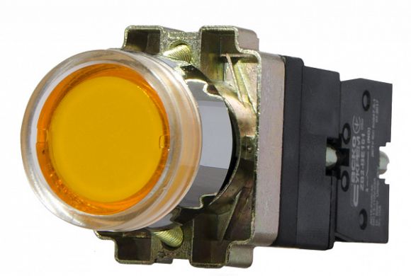 Кнопка с подсветкой АсКо XB2-BW3571 желтая (A0140010053) - фото 4