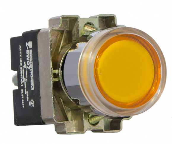 Кнопка с подсветкой АсКо XB2-BW3571 желтая (A0140010053) - фото 2