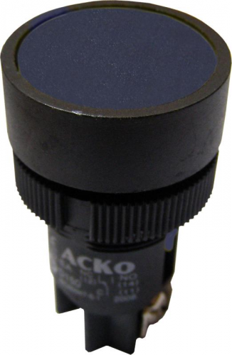 Кнопка &quot;Старт&quot; АсКо XB2-EA161 потайная без фиксации синяя (A0140010055) - фото 1