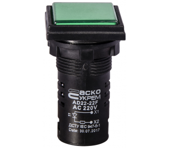 Світлодіодна матриця АсКо AD22-22F зелена 220V АC