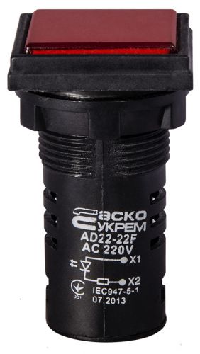 Світлодіодна матриця АсКо AD22-22F червона 220V АC - фото 1