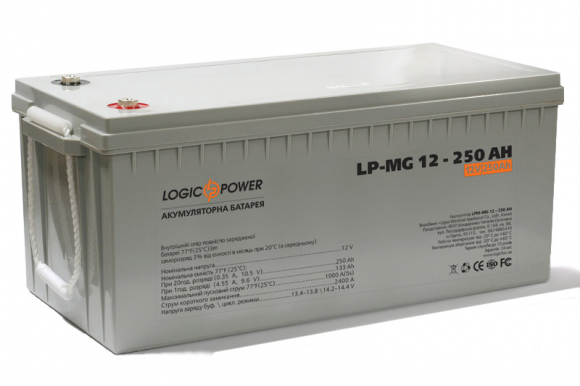 Аккумуляторная батарея  LogicPower LPM-MG 12 - 250 AH - фото 1